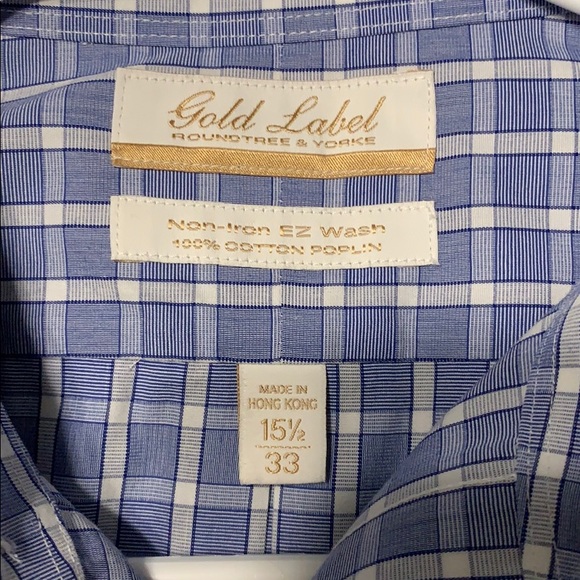 Roundtree & Yorke Collared Dress Shirt - Picture 3 of 3